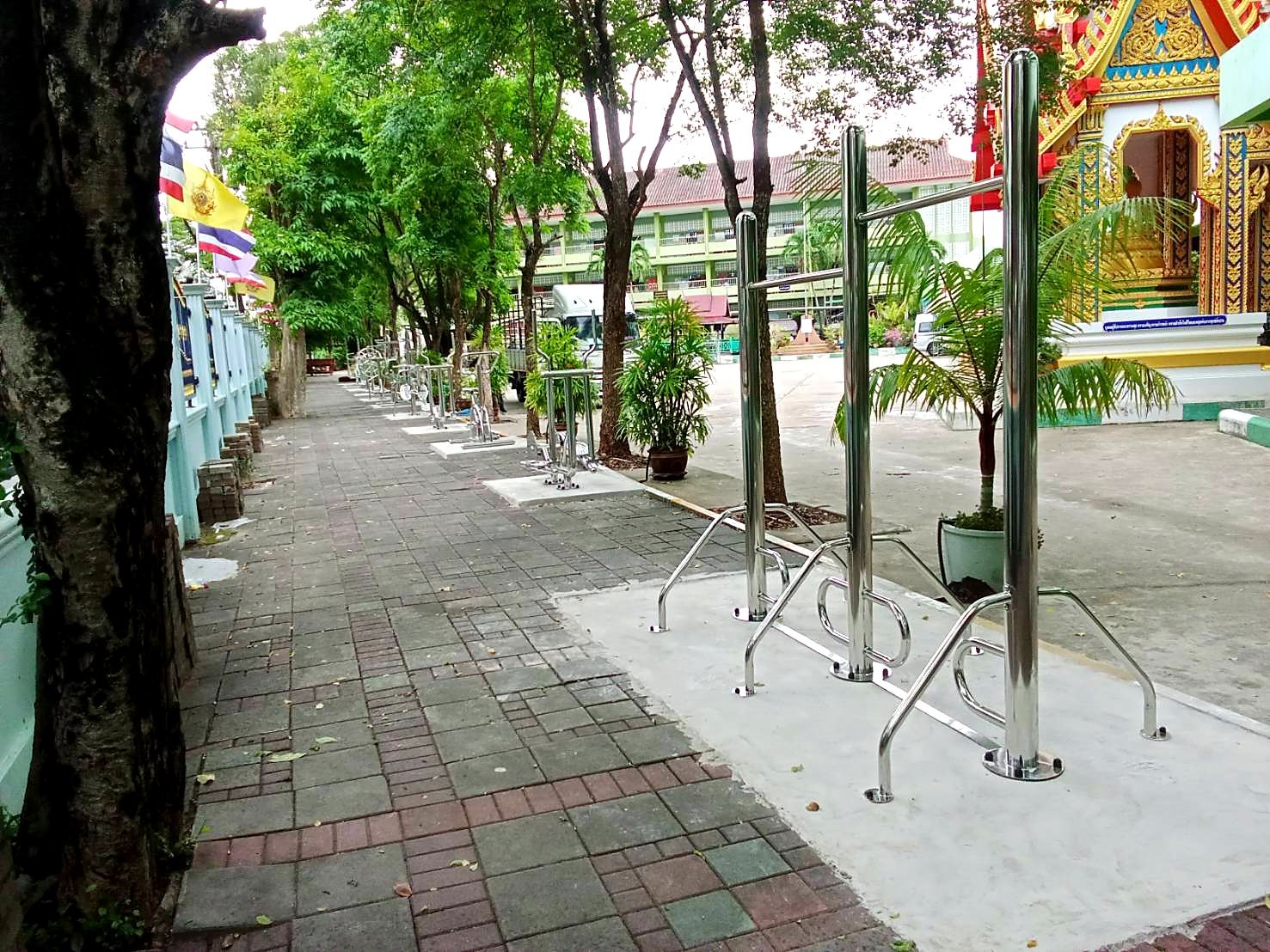 ผลงานติดตั้งเครื่องออกกำลังกายกลางแจ้ง ร.ร.พลงช้างเผือก ระยอง